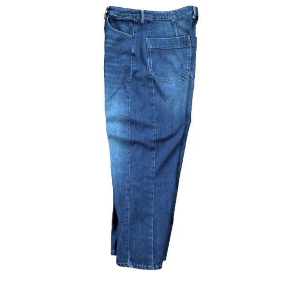 Diesel Hush SALE! Denim Barrel Jeans, Cropped Mid-Rise Rich Medium Wash, size 8 - Picture 13 of 14